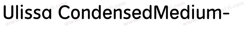 Ulissa CondensedMedium字体转换